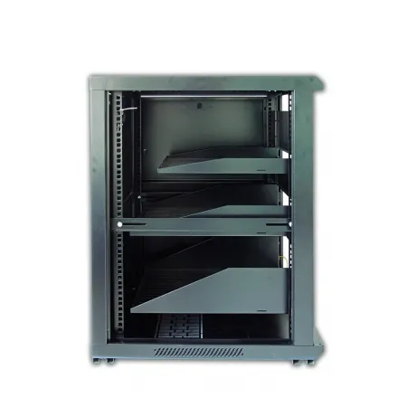 Szafa Rack 19 15u 600x600 Audio/video Stojąca Czarna